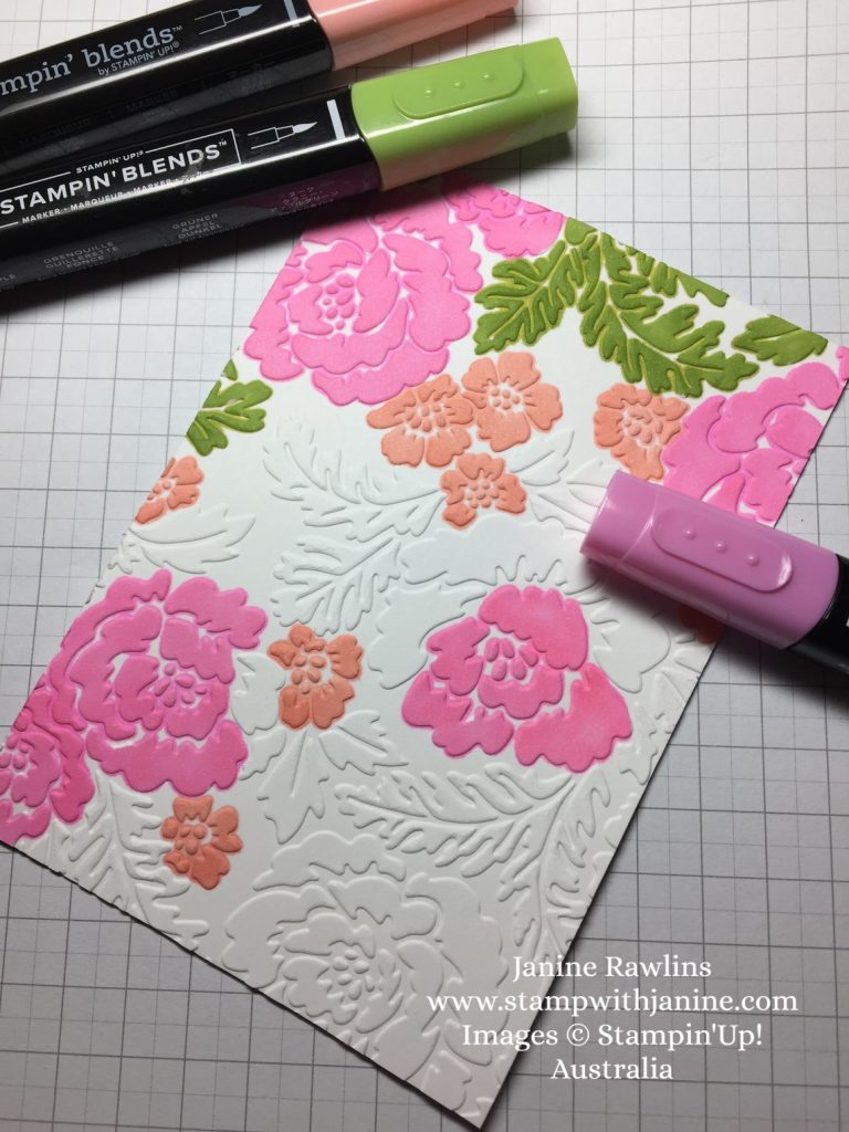 How to Colour your Embossing Folder Card A Fanatical Stamper